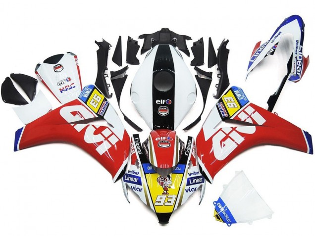 93 Numero Bianco & Rosso 2008-2011 Honda CBR1000RR Carene Moto 93 Numero Bianco & Rosso 2008-2011 Honda CBR1000RR Carene Moto
