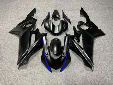 Accenti Neri Opachi & Blu 2017-2021 Yamaha R6 Carene Moto