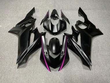 Accenti Neri Opachi & Rosa 2017-2021 Yamaha R6 Carene Moto