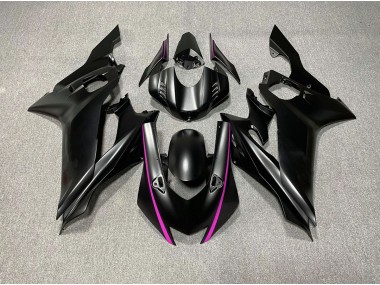 Accenti Neri Opachi & Rosa 2017-2021 Yamaha R6 Carene Moto