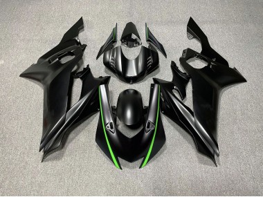 Accenti Neri Opachi & Verdi 2017-2021 Yamaha R6 Carene Moto
