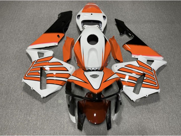 Ali Arancioni & Bianche 2005-2006 Honda CBR600RR Carene Moto Ali Arancioni & Bianche 2005-2006 Honda CBR600RR Carene Moto