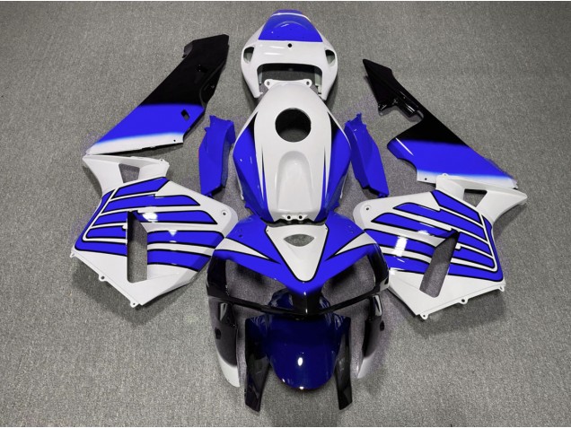 Ali Blu Scuro & Bianche 2005-2006 Honda CBR600RR Carene Moto Ali Blu Scuro & Bianche 2005-2006 Honda CBR600RR Carene Moto