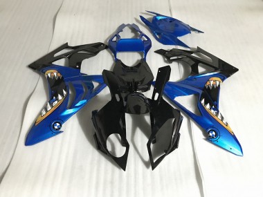 Alien Blu & Bianco 2009-2014 BMW S1000RR Carene Moto