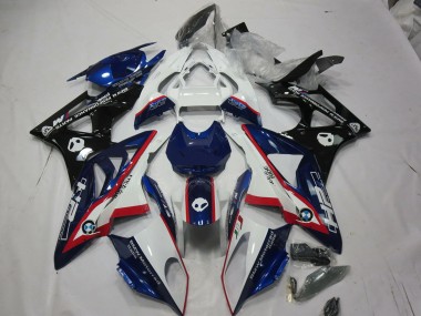 Alieno Blu & Bianco 2009-2014 BMW S1000RR Carene Moto
