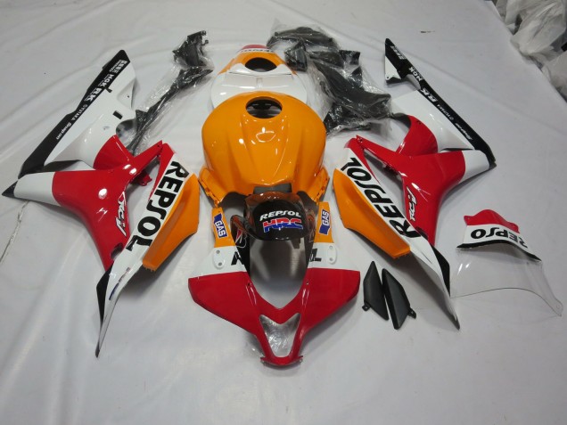 Arancio Chiaro & Bianco Repsol 2007-2008 Honda CBR600RR Carene Moto Arancio Chiaro & Bianco Repsol 2007-2008 Honda CBR600RR Carene Moto