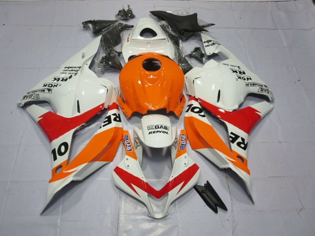 Arancio Chiaro & Bianco Repsol 2009-2012 Honda CBR600RR Carene Moto Arancio Chiaro & Bianco Repsol 2009-2012 Honda CBR600RR Carene Moto