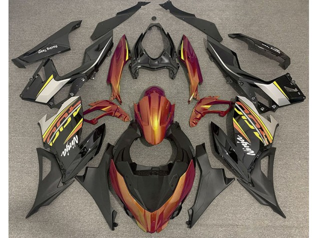Arancio & Grigio Liquidi 2018-2023 Kawasaki Ninja 400 Carene Moto Arancio & Grigio Liquidi 2018-2023 Kawasaki Ninja 400 Carene Moto