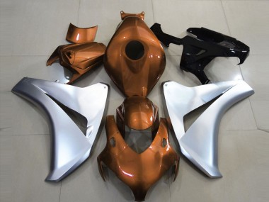 Arancio Lucido & Argento 2008-2011 Honda CBR1000RR Carene Moto