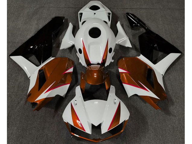Arancio Lucido Bianco & Rosso 2013-2023 Honda CBR600RR Carene Moto Arancio Lucido Bianco & Rosso 2013-2023 Honda CBR600RR Carene Moto