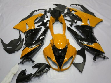 Arancio Lucido & Nero 2009-2012 Kawasaki ZX6R Carene Moto