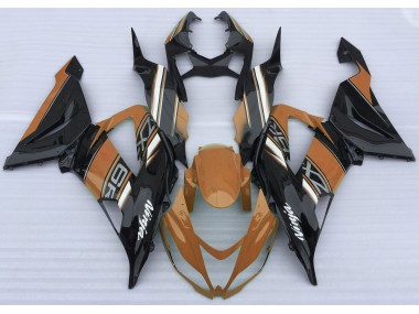 Arancio Lucido & Nero 2013-2018 Kawasaki ZX6R Carene Moto