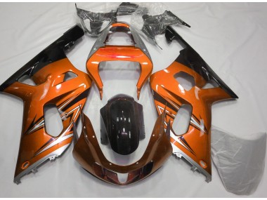 Arancione & Argento 2001-2003 Suzuki GSXR 600-750 Carene Moto