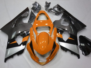 Arancione & Argento 2004-2005 Suzuki GSXR 600-750 Carene Moto
