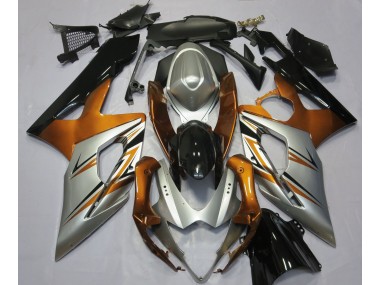 Arancione Argento & Nero 2005-2006 Suzuki GSXR 1000 Carene Moto