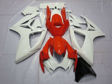 Arancione & Bianco 2006-2007 Suzuki GSXR 600-750 Carene Moto