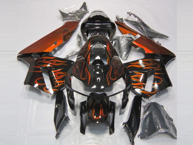 Arancione Bruciato Fiamma 2005-2006 Honda CBR600RR Carene Moto Arancione Bruciato Fiamma 2005-2006 Honda CBR600RR Carene Moto