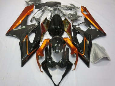 Arancione Bruciato & Nero 2005-2006 Suzuki GSXR 1000 Carene Moto
