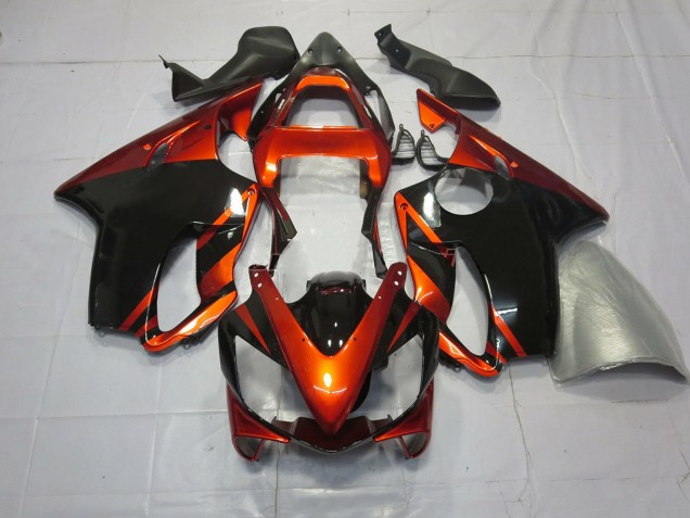 Arancione Intenso & Nero 2001-2003 Honda CBR600 F4i Carene Moto Arancione Intenso & Nero 2001-2003 Honda CBR600 F4i Carene Moto