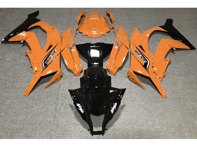 Arancione Lucido & Loghi 2011-2015 Kawasaki ZX10R Carene Moto Arancione Lucido & Loghi 2011-2015 Kawasaki ZX10R Carene Moto