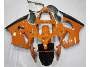 Arancione Lucido & Nero 2000-2002 Kawasaki ZX6R Carene Moto