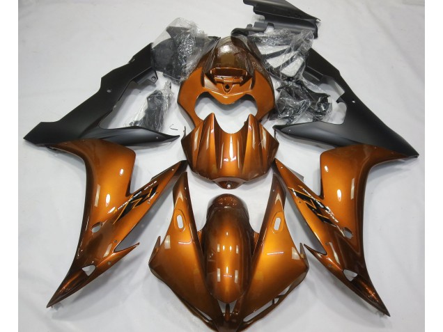 Arancione Lucido & Nero 2004-2006 Yamaha R1 Carene Moto Arancione Lucido & Nero 2004-2006 Yamaha R1 Carene Moto