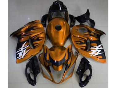 Arancione Lucido & Nero 2008-2020 Suzuki GSXR 1300 Carene Moto