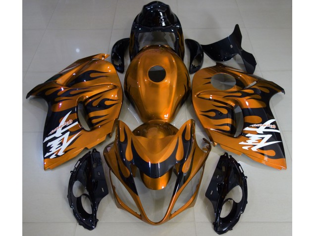 Arancione Lucido & Nero 2008-2020 Suzuki GSXR 1300 Carene Moto Arancione Lucido & Nero 2008-2020 Suzuki GSXR 1300 Carene Moto