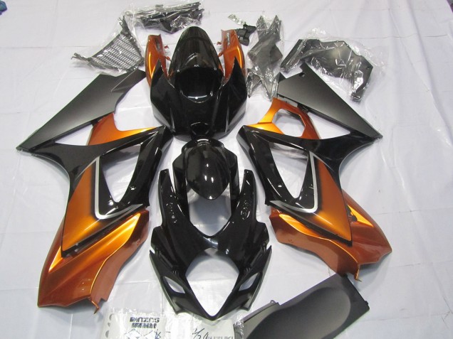Arancione & Nero 2007-2008 Suzuki GSXR 1000 Carene Moto Arancione & Nero 2007-2008 Suzuki GSXR 1000 Carene Moto