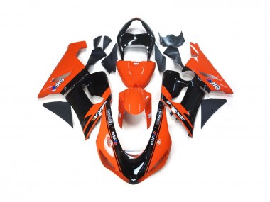 Arancione & Nero Elf 2005-2006 Kawasaki ZX6R Carene Moto