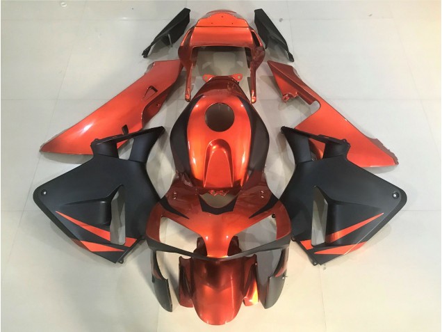 Arancione & Nero Opaco 2003-2004 Honda CBR600RR Carene Moto Arancione & Nero Opaco 2003-2004 Honda CBR600RR Carene Moto