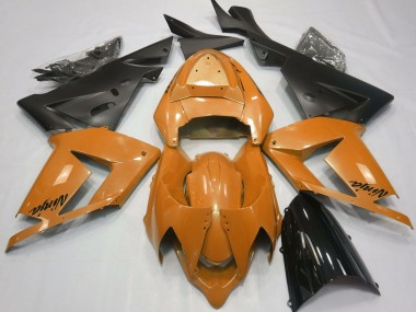 Arancione Perlato & Nero 2004-2005 Kawasaki ZX10R Carene Moto