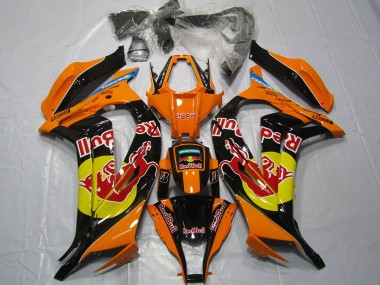 Arancione Rosso Toro 2011-2015 Kawasaki ZX10R Carene Moto