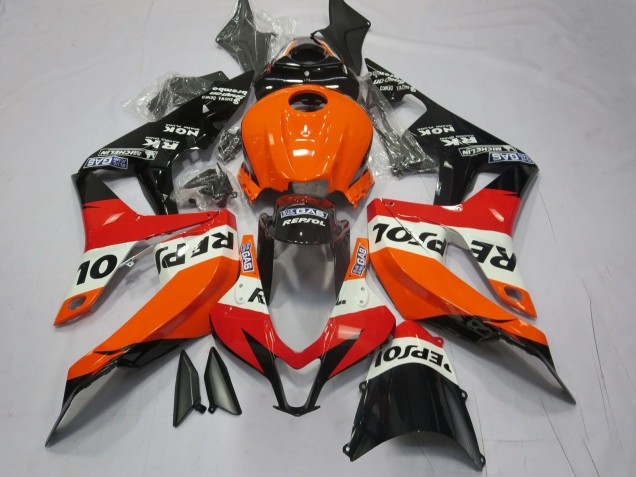 Arancione Vibrante Repsol 2007-2008 Honda CBR600RR Carene Moto Arancione Vibrante Repsol 2007-2008 Honda CBR600RR Carene Moto