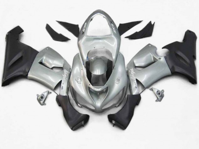 Argent Rouge Flamme 2005-2006 Kawasaki ZX6R Carene Moto Argent Rouge Flamme 2005-2006 Kawasaki ZX6R Carene Moto