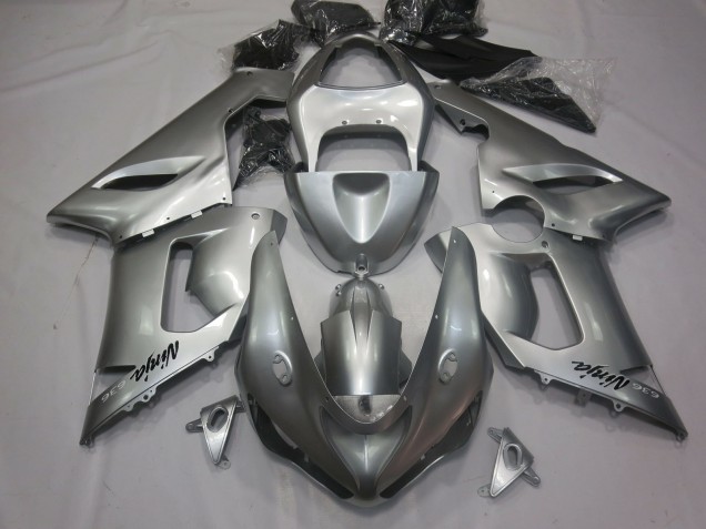 Argento 2005-2006 Kawasaki ZX6R Carene Moto Argento 2005-2006 Kawasaki ZX6R Carene Moto