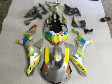 Argento 2015-2019 Yamaha R1 Carene Moto