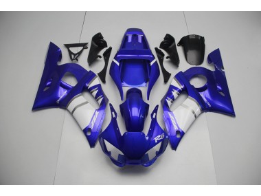 Argento Bianco & Blu 1998-2002 Yamaha R6 Carene Moto