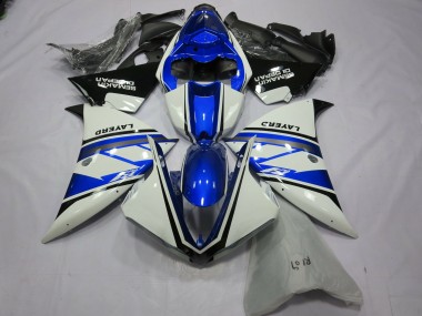 Argento Bianco Yamalube 2012-2014 Yamaha R1 Carene Moto
