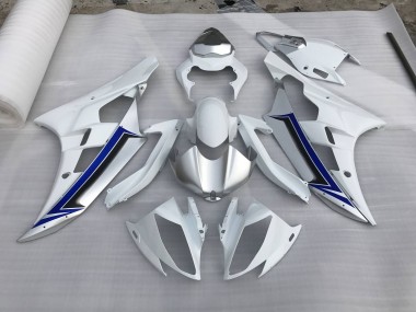 Argento & Blu 2006-2007 Yamaha R6 Carene Moto