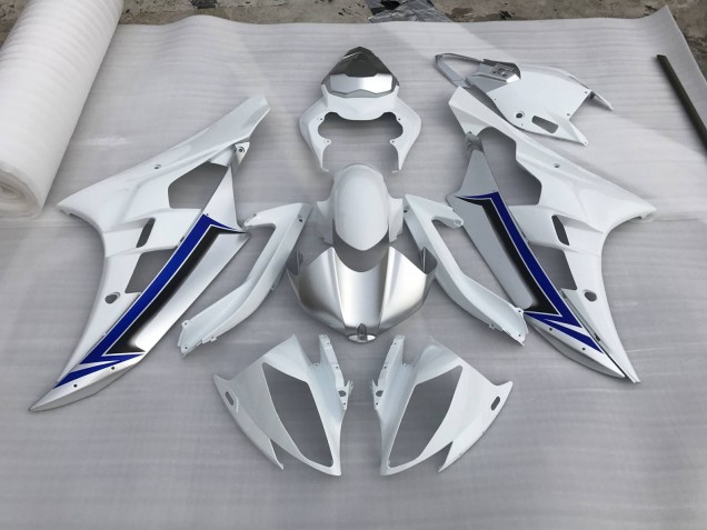 Argento & Blu 2006-2007 Yamaha R6 Carene Moto Argento & Blu 2006-2007 Yamaha R6 Carene Moto
