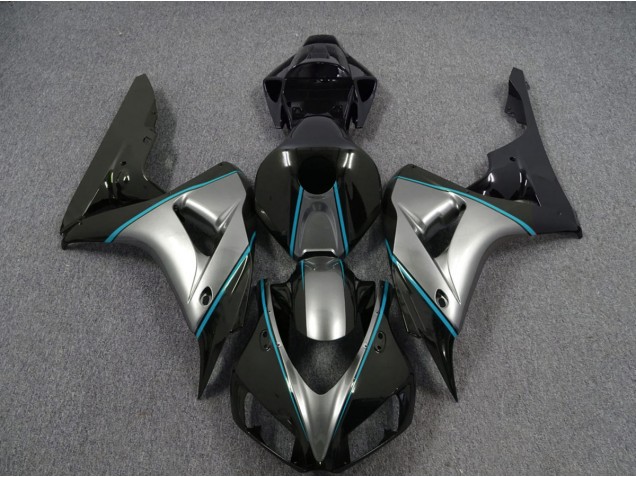 Argento Con Striscia Blu 2006-2007 Honda CBR1000RR Carene Moto Argento Con Striscia Blu 2006-2007 Honda CBR1000RR Carene Moto