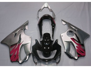 Argento Lucido & Rosso 1999-2000 Honda CBR600 F4 Carene Moto