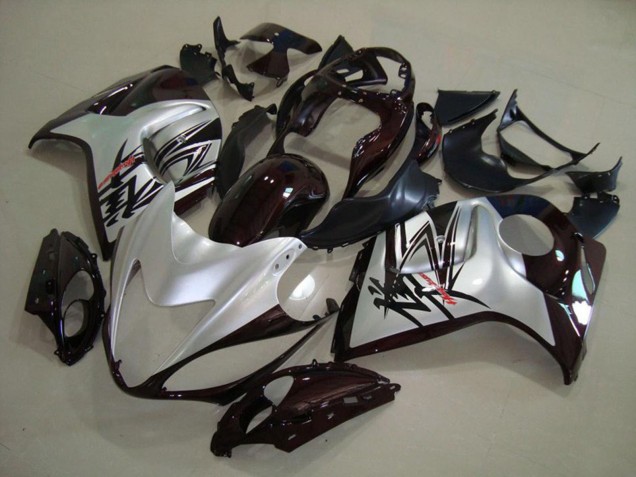 Argento Nero 2008-2020 Suzuki GSXR 1300 Carene Moto Argento Nero 2008-2020 Suzuki GSXR 1300 Carene Moto