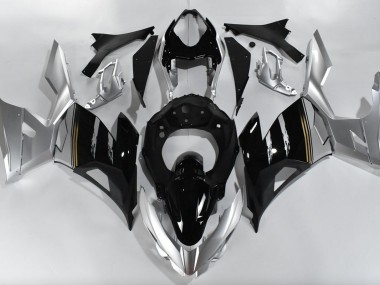 Argento & Nero 2018-2023 Kawasaki Ninja 400 Carene Moto