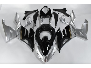 Argento & Nero 2018-2023 Kawasaki Ninja 400 Carene Moto