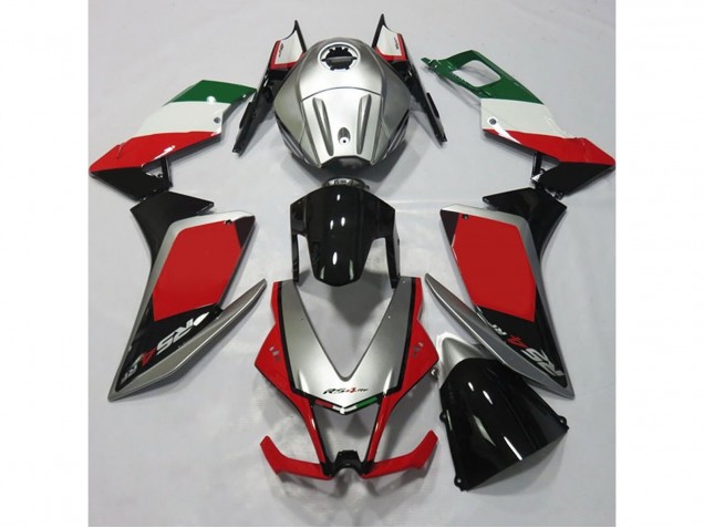 Argento & Rosso 2012-2015 Aprilia RS4 125 Carene Moto Argento & Rosso 2012-2015 Aprilia RS4 125 Carene Moto