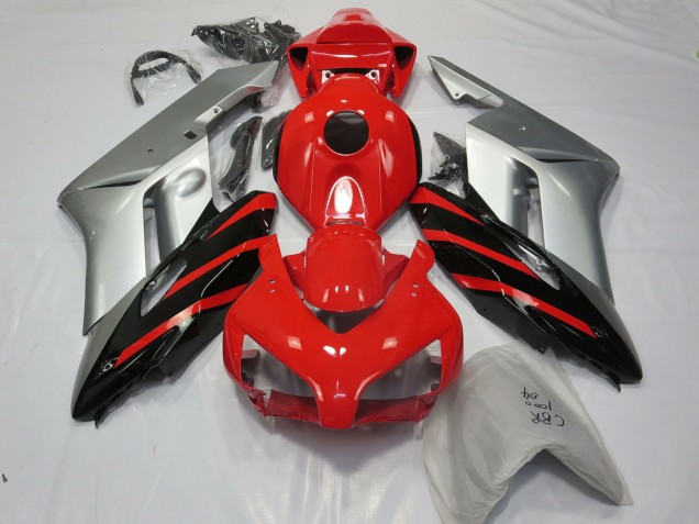 Argento Rosso & Nero 2004-2005 Honda CBR1000RR Carene Moto Argento Rosso & Nero 2004-2005 Honda CBR1000RR Carene Moto