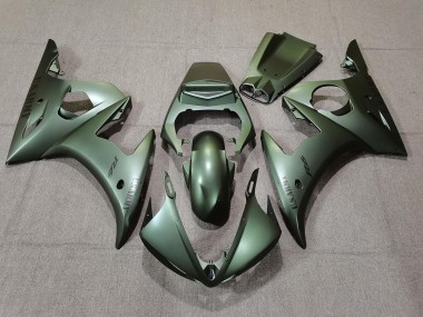 Army Green 2003-2004 Yamaha R6 Carene Moto