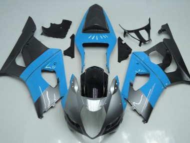 Azzurro Argento & Nero 2003-2004 Suzuki GSXR 1000 Carene Moto